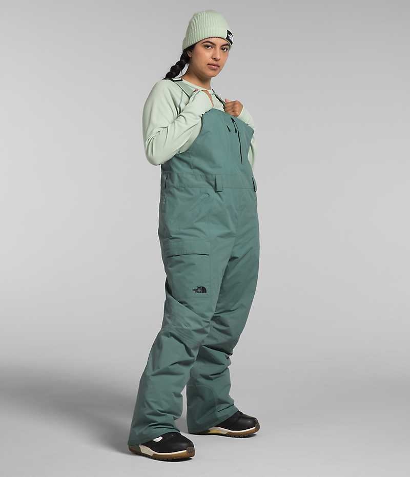Pantalon Bib The North Face Plus Freedom Insulated Femme Vert | FRANCE UHITA