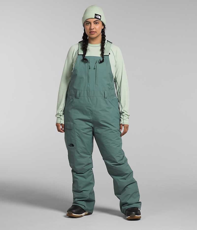 Pantalon Bib The North Face Plus Freedom Insulated Femme Vert | FRANCE UHITA