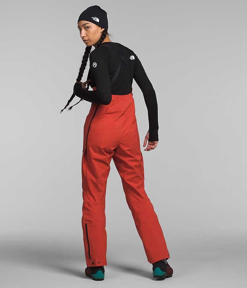 Pantalon Bib The North Face Summit Series Pumori GTX Pro Femme Rouge | FR ERVPC
