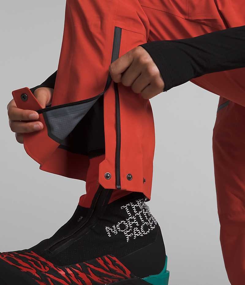 Pantalon Bib The North Face Summit Series Pumori GTX Pro Femme Rouge | FR ERVPC
