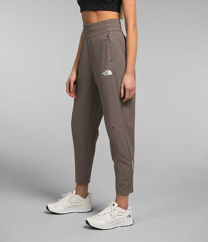 Pantalon En Molleton The North Face Tekware™ Grid Femme Marron | FR VEFKH