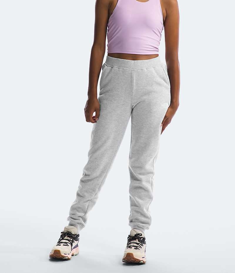 Pantalon Jogging The North Face Camp Fleece Fille Grise Clair | FRANCE TBFKH
