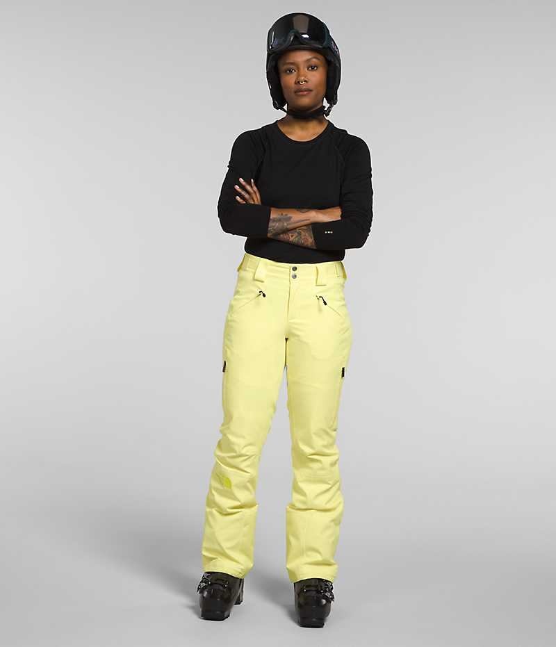 Pantalon The North Face Lenado Femme Jaune | PARIS VIWRZ