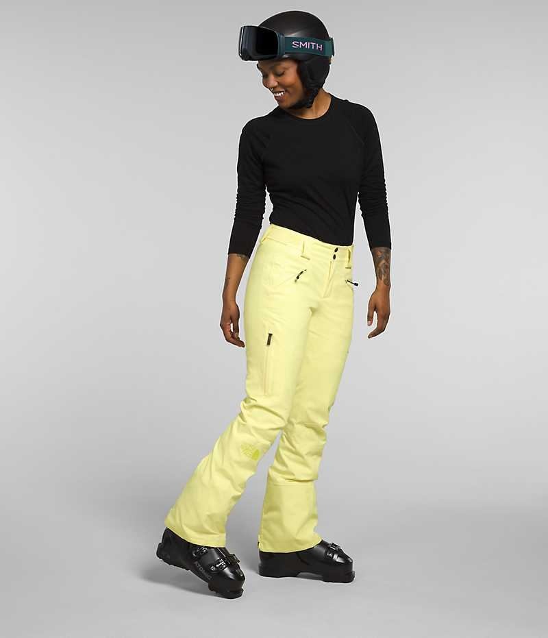 Pantalon The North Face Lenado Femme Jaune | PARIS VIWRZ