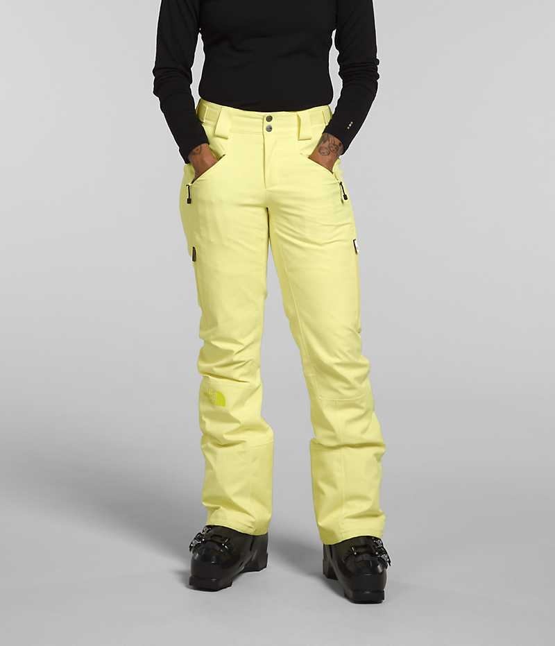 Pantalon The North Face Lenado Femme Jaune | PARIS VIWRZ