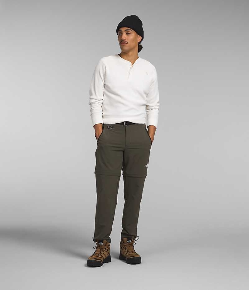Pantalon The North Face Paramount Pro Convertible Homme Vert Olive | PARIS XWFGD