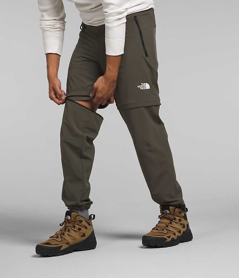 Pantalon The North Face Paramount Pro Convertible Homme Vert Olive | PARIS XWFGD