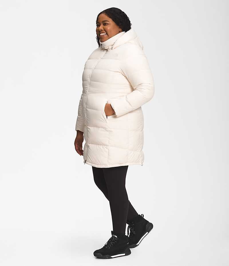 Parka The North Face Plus Metropolis Femme Blanche | PARIS IUPYN