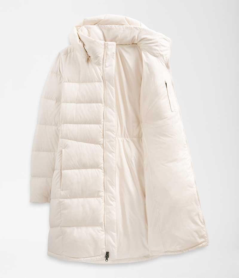 Parka The North Face Plus Metropolis Femme Blanche | PARIS IUPYN