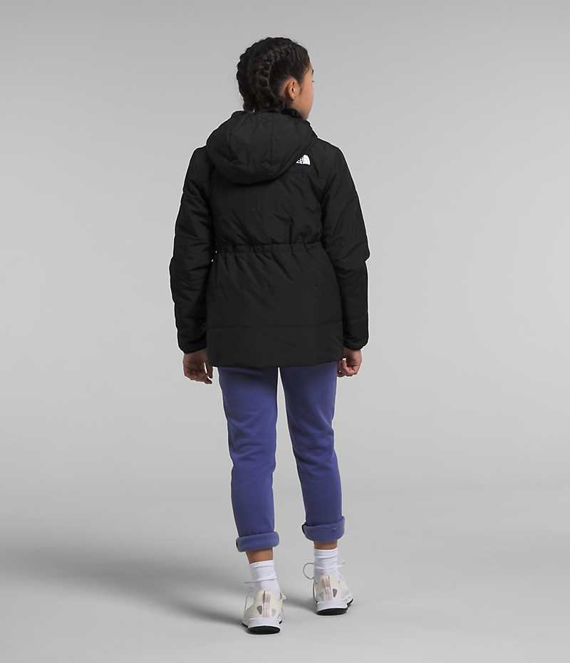 Parka The North Face Reversible Mossbud Fille Noir | PARIS KXONU
