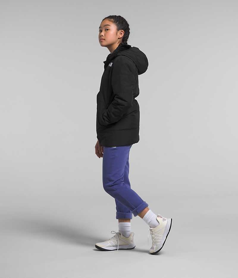 Parka The North Face Reversible Mossbud Fille Noir | PARIS KXONU