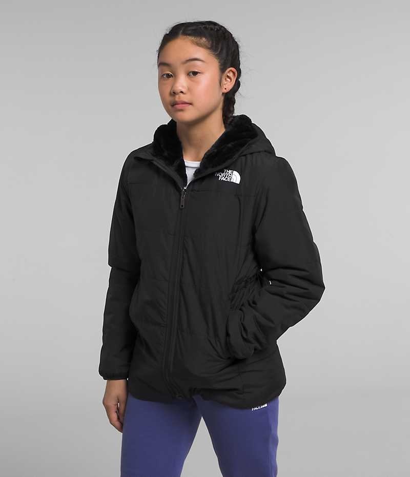 Parka The North Face Reversible Mossbud Fille Noir | PARIS KXONU