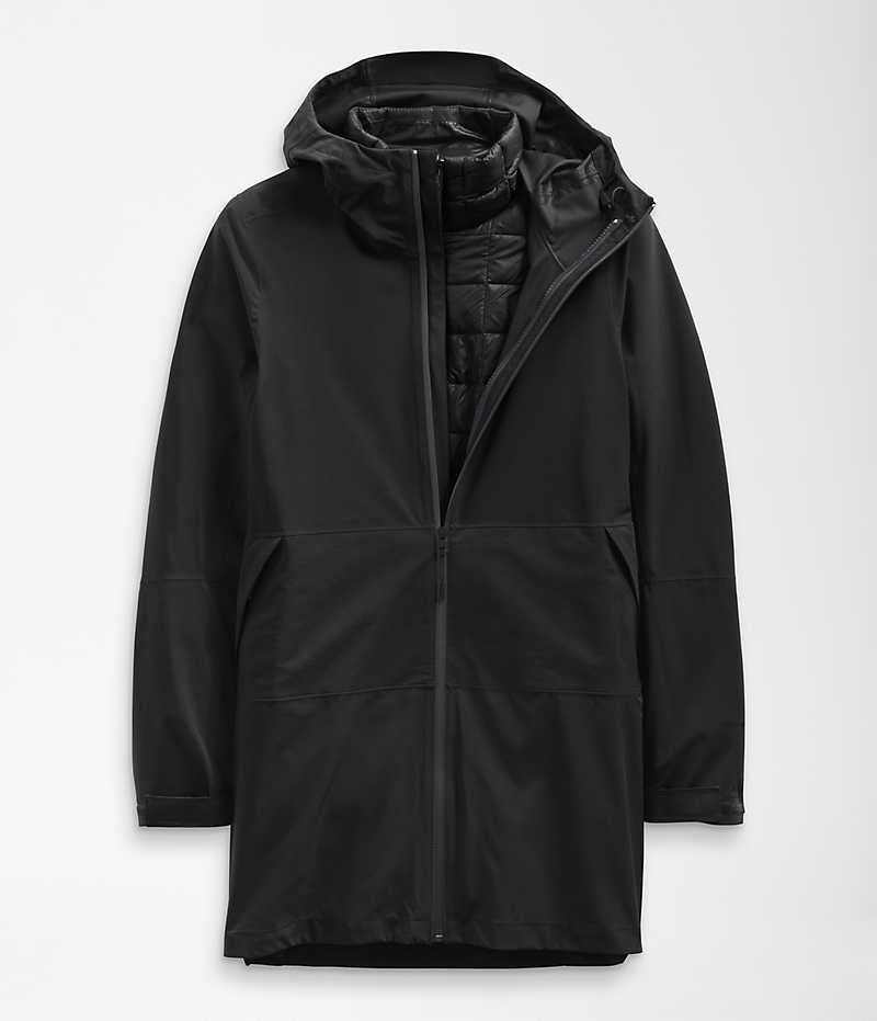 Parka The North Face ThermoBall™ Eco Triclimate® Femme Noir | FRANCE AGSNZ