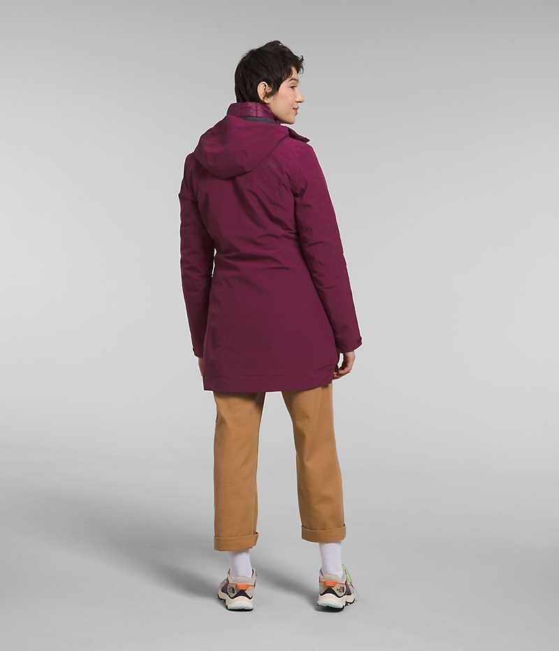 Parka The North Face ThermoBall™ Eco Triclimate® Femme Bordeaux | FRANCE HOLTY