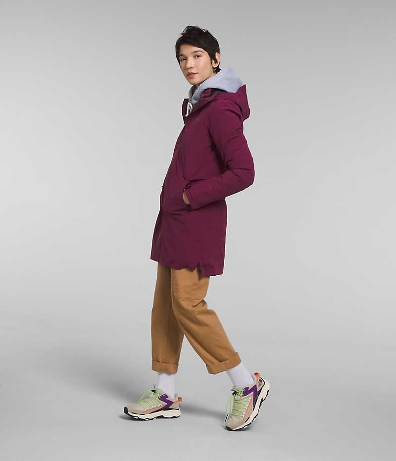 Parka The North Face ThermoBall™ Eco Triclimate® Femme Bordeaux | FRANCE HOLTY