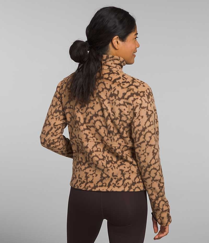 Sweatshirt The North Face Alpine Polartec® 100 ¼-Zip Cowl Femme Marron | PARIS SFTBZ