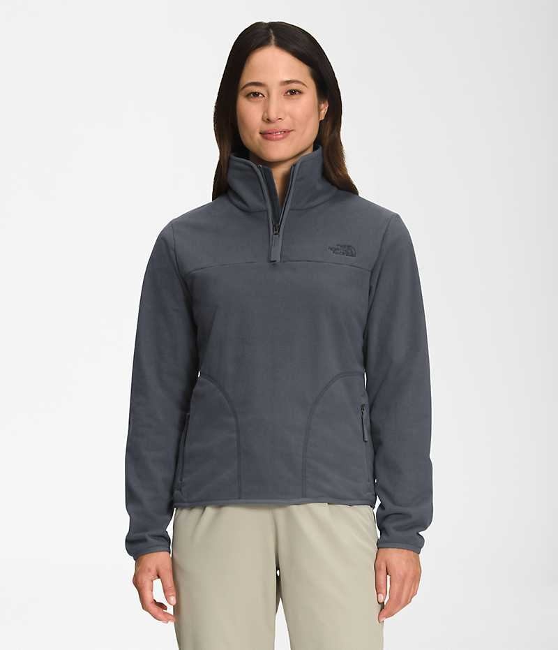 Sweatshirt The North Face Polar Osito ¼-Zip Femme Grise | FR DXFKW