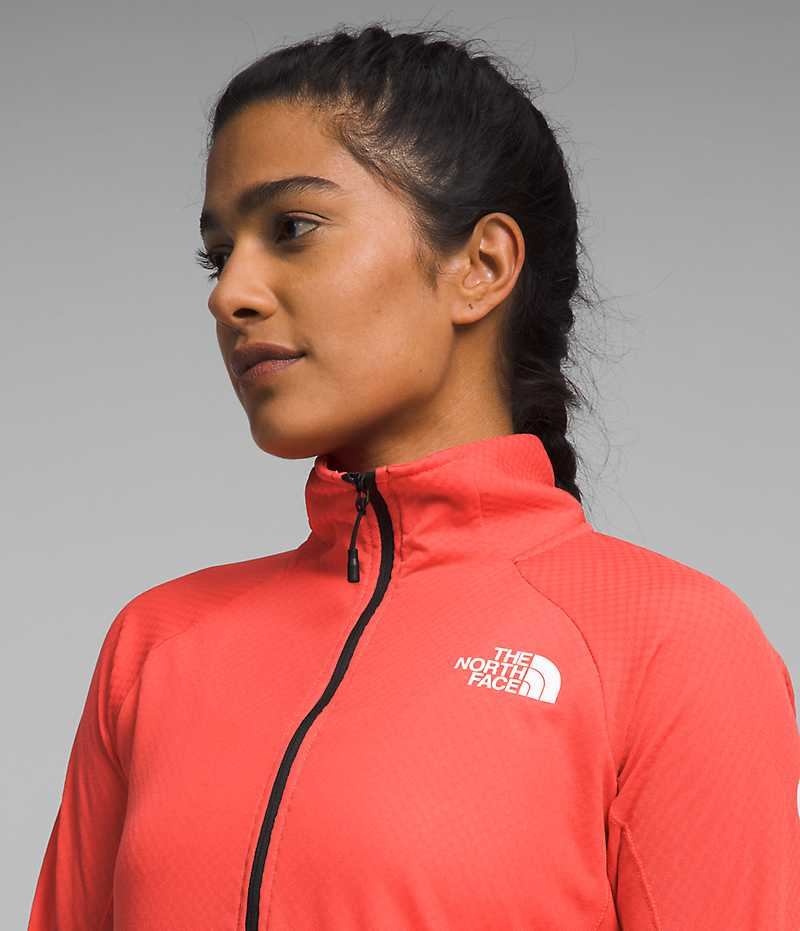 Sweatshirt The North Face Summit Series FUTUREFLEECE™ LT ½-Zip Femme Orange | FRANCE JXYNP