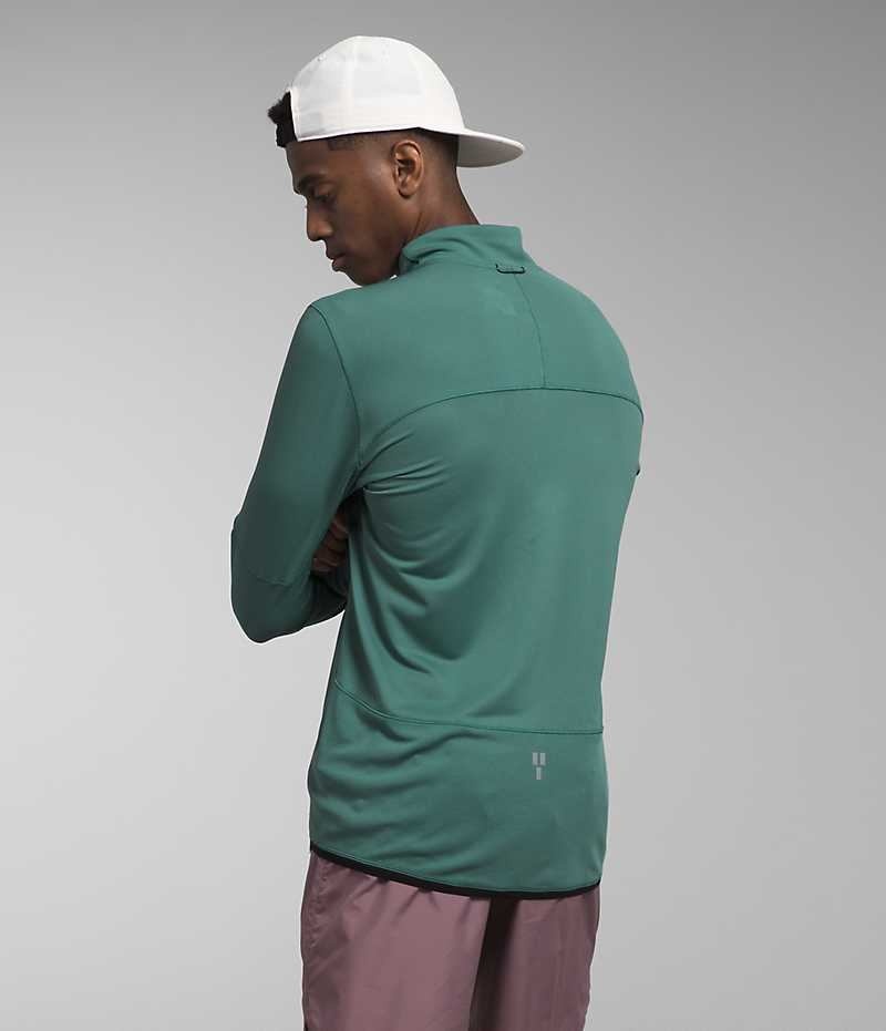 Sweatshirt The North Face Sunriser ¼-Zip Homme Vert | PARIS GJESH