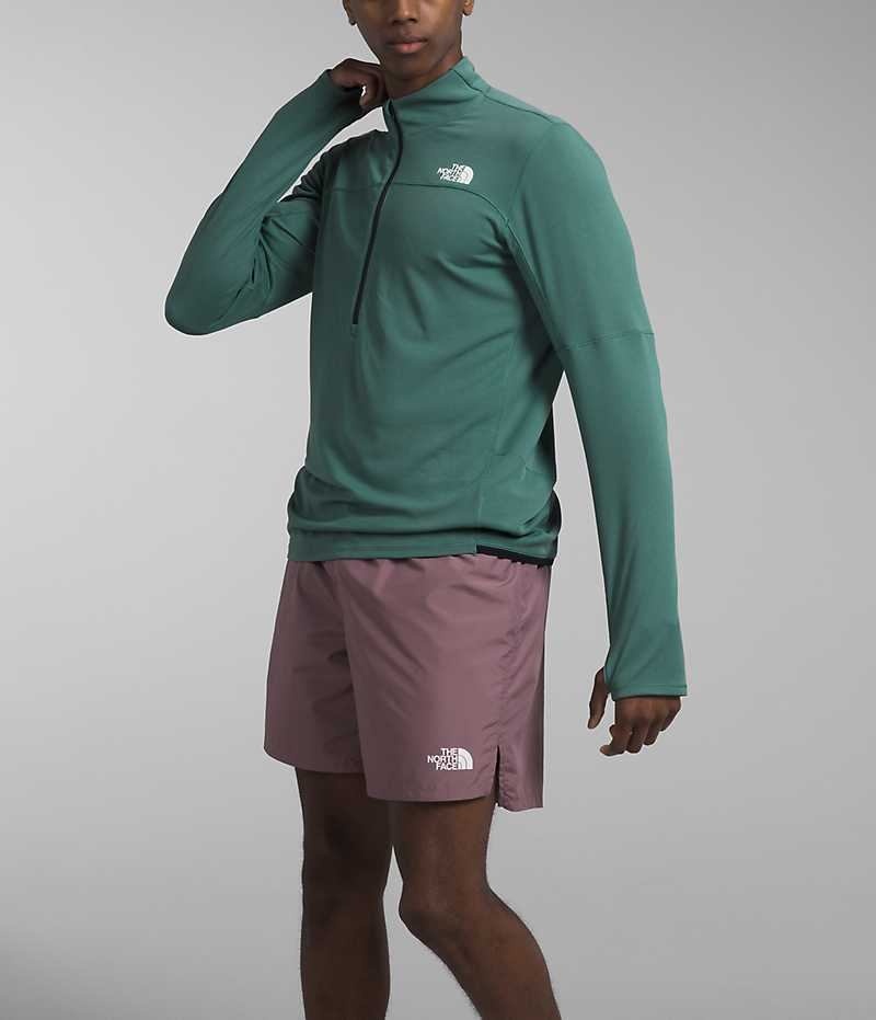 Sweatshirt The North Face Sunriser ¼-Zip Homme Vert | PARIS GJESH