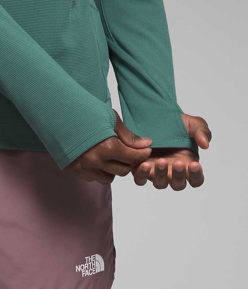 Sweatshirt The North Face Sunriser ¼-Zip Homme Vert | PARIS GJESH