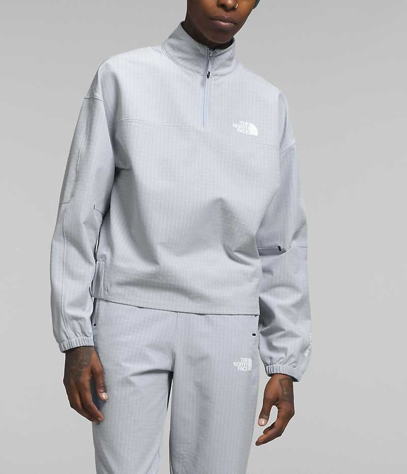 Sweatshirt The North Face Tekware™ Grid 1/4 Zip Femme Blanche | PARIS EUPCO
