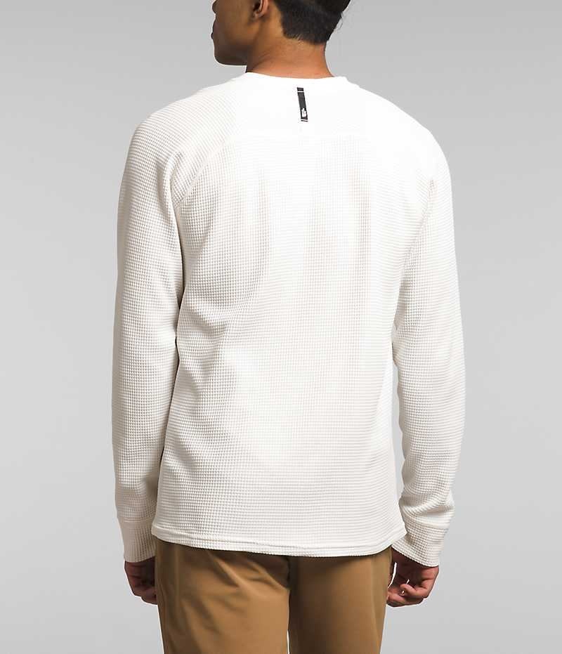 T-Shirt The North Face Canyon Fog Thermal Long Sleeve Henley Homme Blanche | FR NSMTI