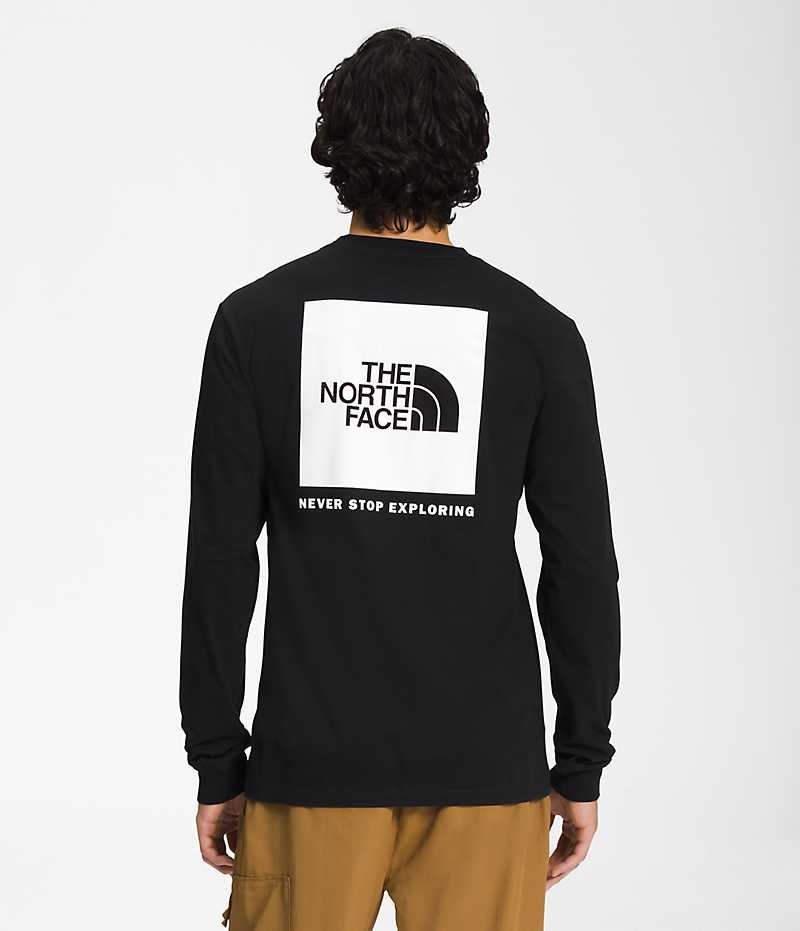 T-Shirt The North Face Long Sleeve Box NSE Homme Noir | FR EKBMR