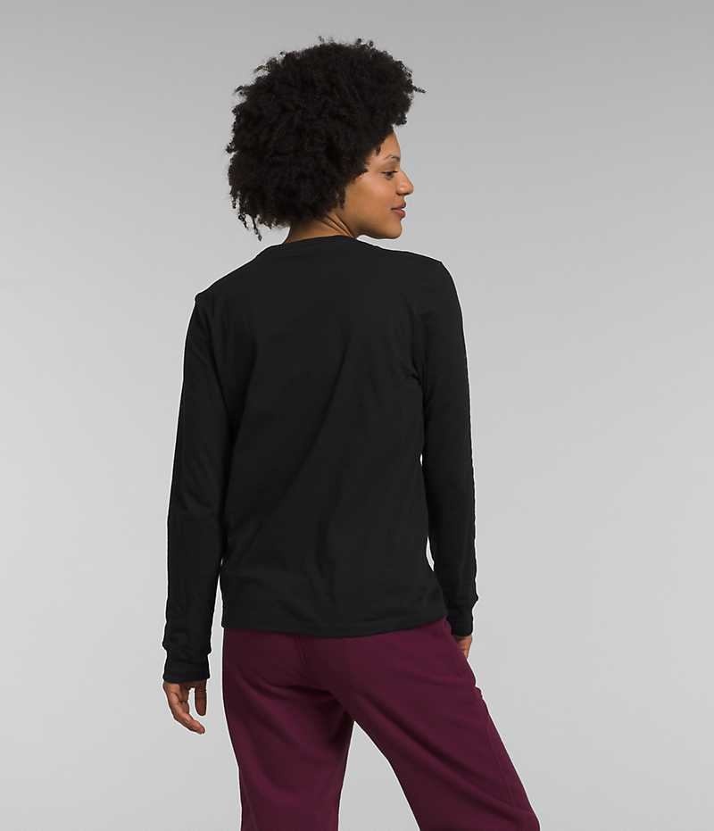 T-Shirt The North Face Long Sleeve Sleeve Hit Graphique Femme Noir | PARIS DOFAK