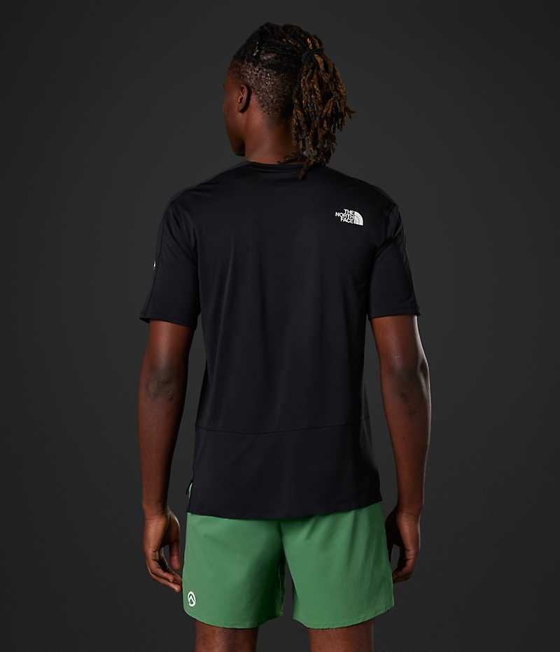 T-Shirt The North Face Summit Series High Trail Run Corta Sleeve Homme Noir | FRANCE XNISU