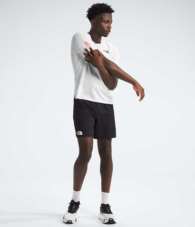 T-Shirt The North Face Summit Series High Trail Run Corta Sleeve Homme Blanche | FR ZHONQ