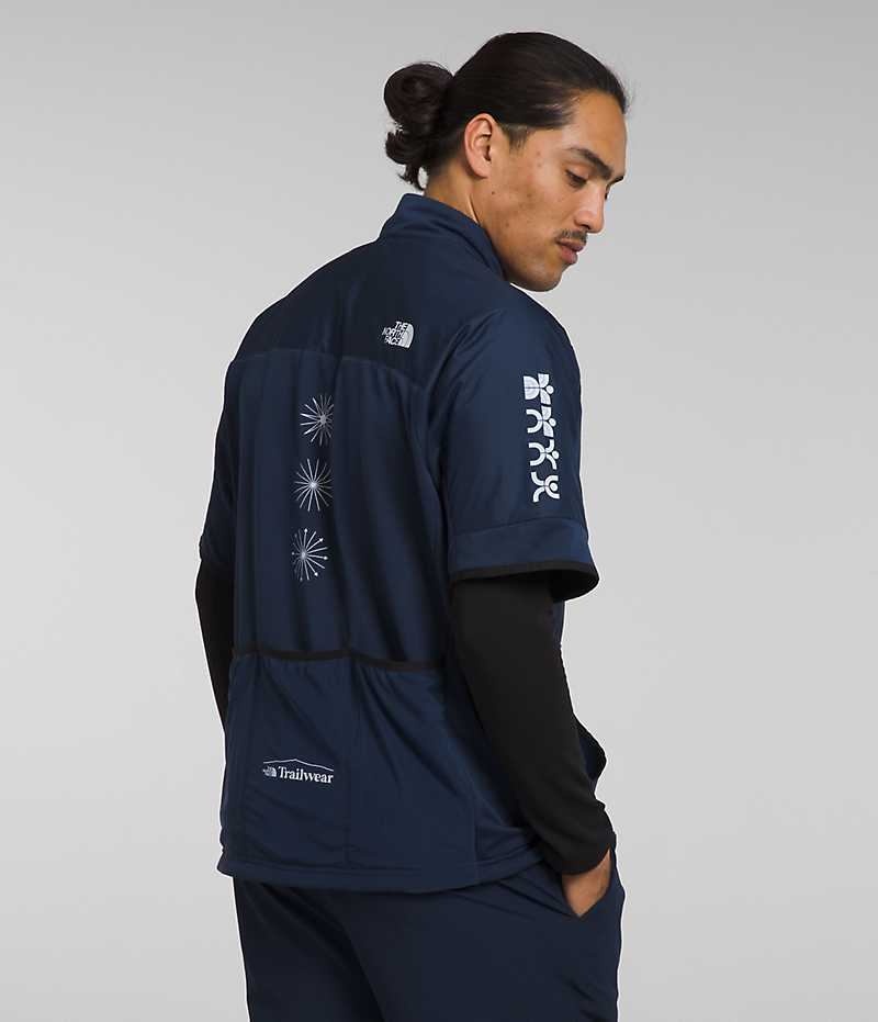 T-Shirt The North Face Trailwear D'hiver Warm Overshirt Homme Bleu Marine | FR YLMJD
