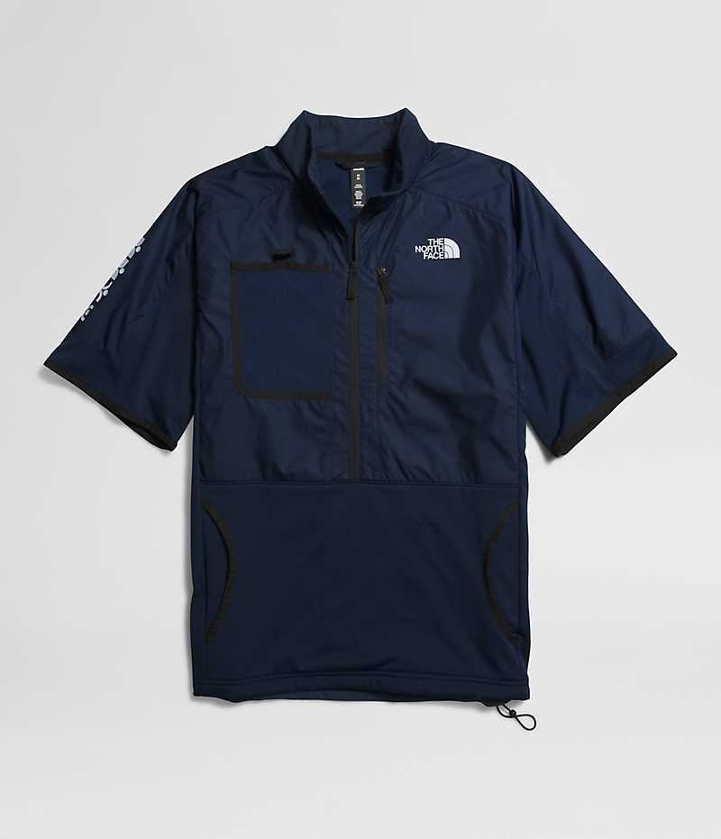 T-Shirt The North Face Trailwear D'hiver Warm Overshirt Homme Bleu Marine | FR YLMJD
