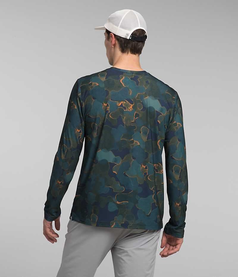 T-Shirt The North Face Wander Long Sleeve Homme Multicolore | FR TSPMK