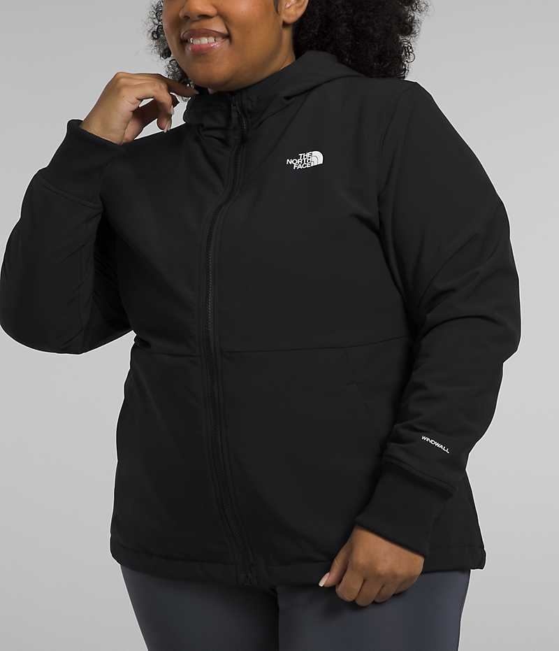Veste Softshell The North Face Plus Shelbe Raschel Hoodie Femme Noir | FR OITYB