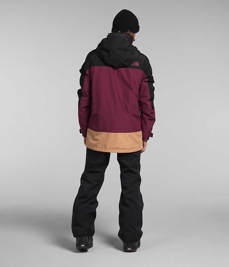 Veste À Capuche The North Face ThermoBall™ Eco Snow Triclimate® Homme Fushia Noir | PARIS LURDO