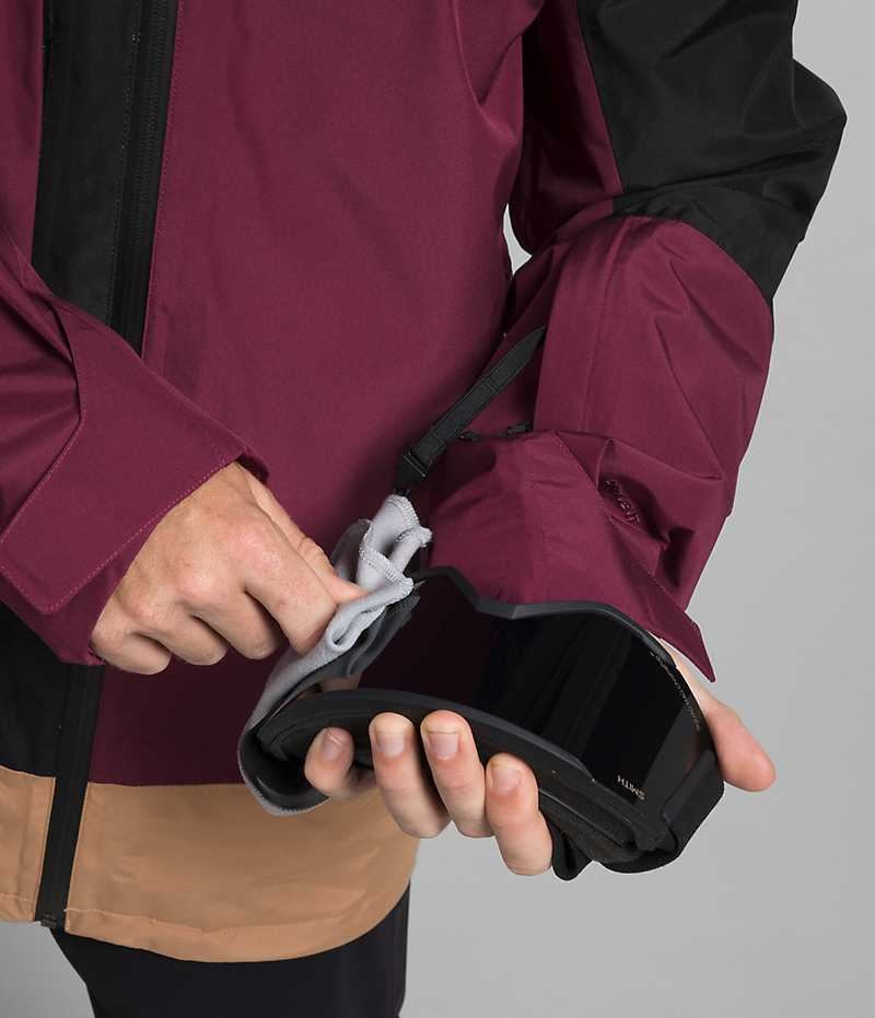 Veste À Capuche The North Face ThermoBall™ Eco Snow Triclimate® Homme Fushia Noir | PARIS LURDO