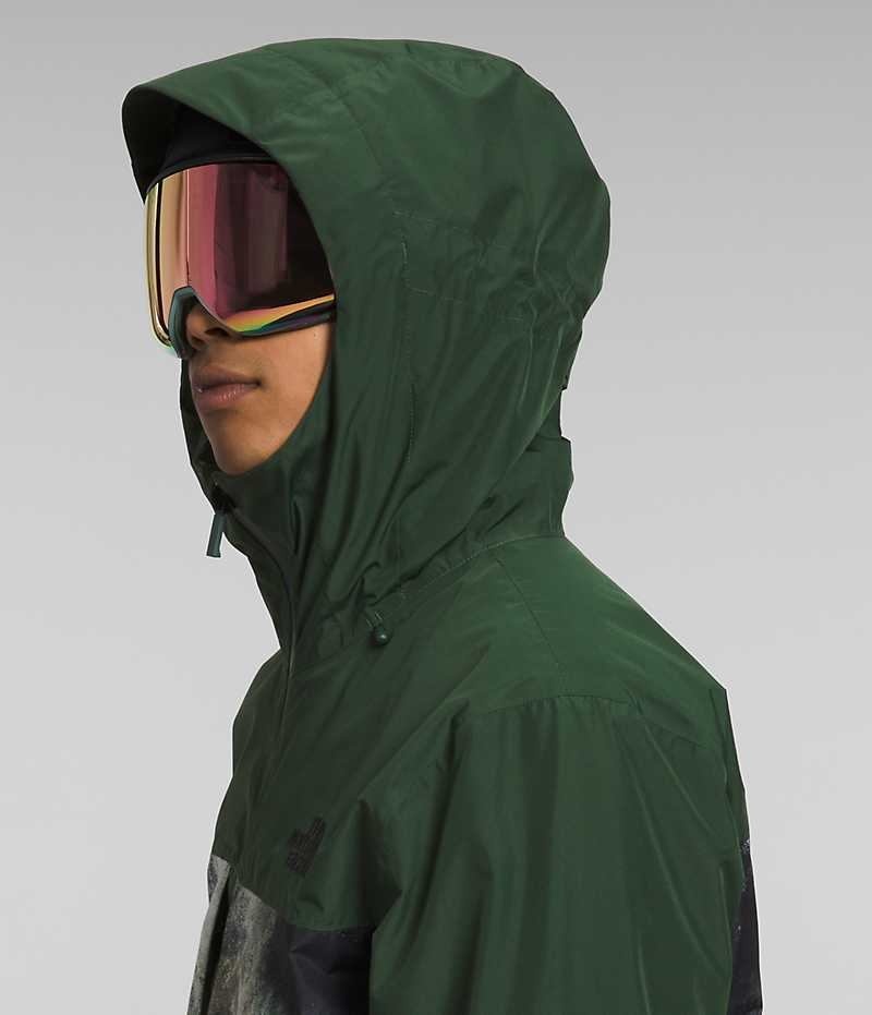 Veste À Capuche The North Face ThermoBall™ Eco Snow Triclimate® Homme Vert | PARIS BEPKA