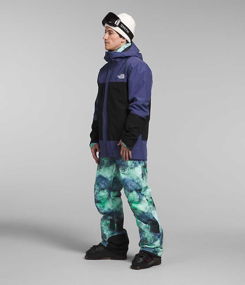 Veste À Capuche The North Face ThermoBall™ Eco Snow Triclimate® Homme Bleu Noir | FRANCE BURLV