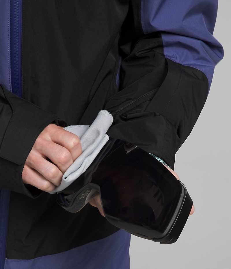 Veste À Capuche The North Face ThermoBall™ Eco Snow Triclimate® Homme Bleu Noir | FRANCE BURLV
