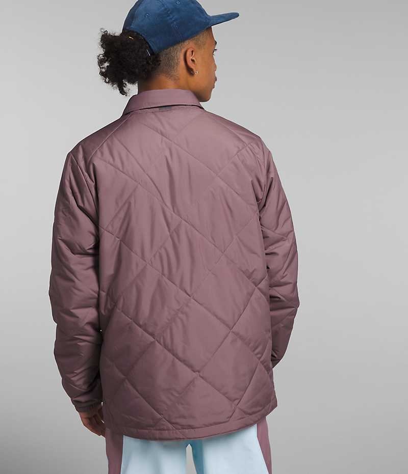 Vestes Isolées The North Face Afterburner Flannel Homme Fushia | FR UDXLZ
