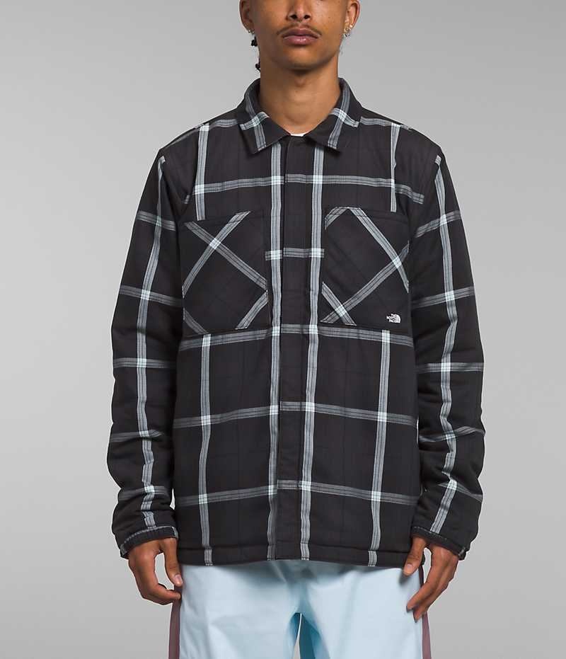Vestes Isolées The North Face Afterburner Flannel Homme Fushia | FR UDXLZ
