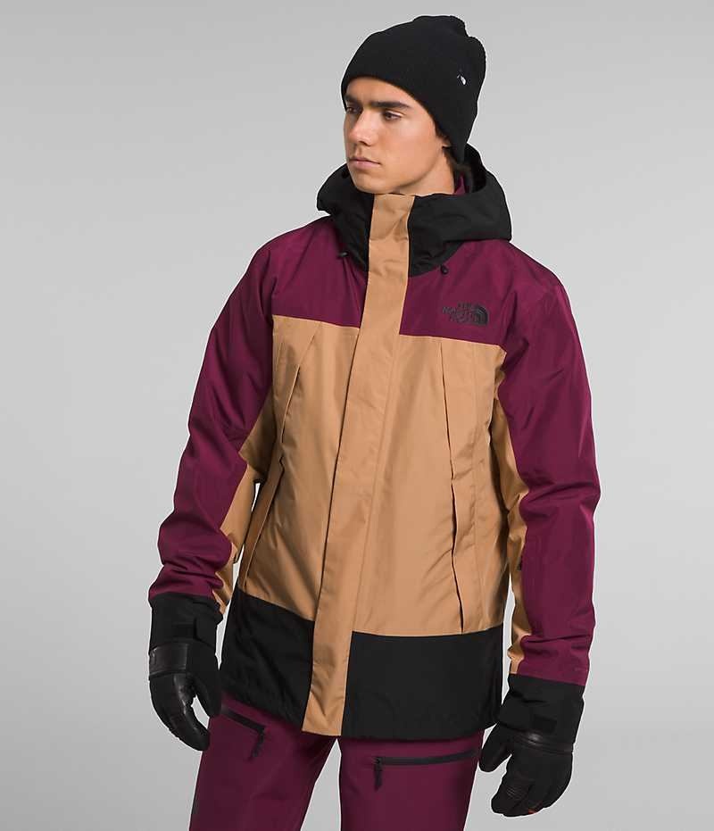 Vestes Isolées The North Face Clement Triclimate® Homme Beige Fushia | FRANCE LKING
