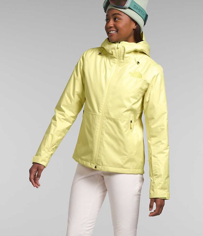 Vestes Isolées The North Face Clementine Triclimate® Femme Jaune | FRANCE XZQPJ