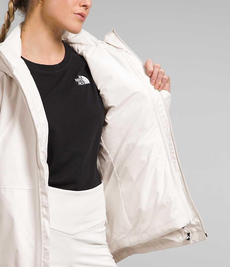 Vestes Isolées The North Face Clementine Triclimate® Femme Blanche | FR LAYSG