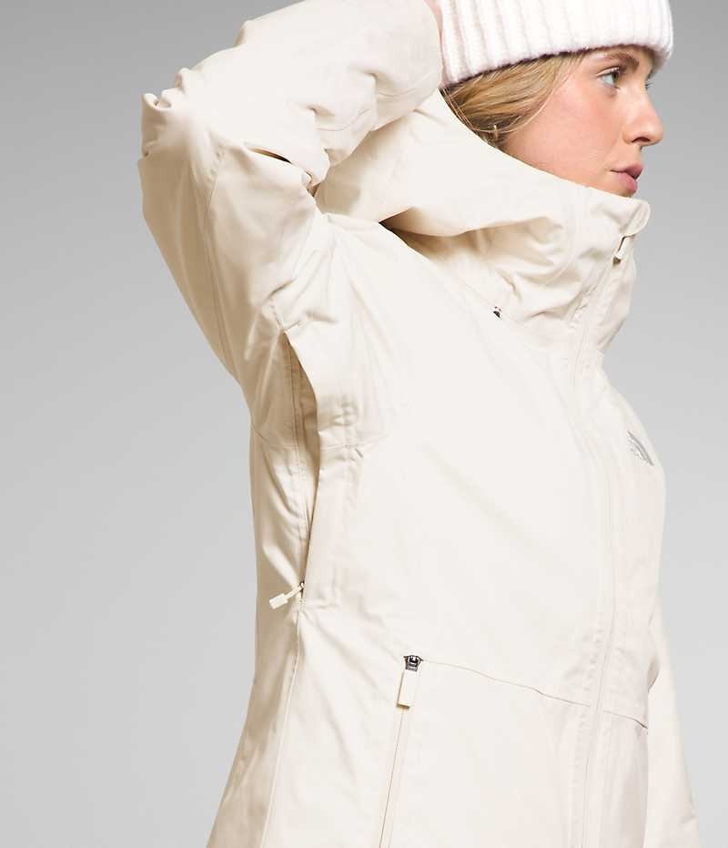 Vestes Isolées The North Face Clementine Triclimate® Femme Blanche | FR LAYSG