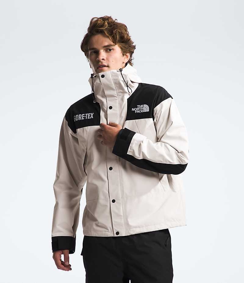 Vestes Isolées The North Face GTX Mountain Homme Blanche Noir | PARIS FPUKZ