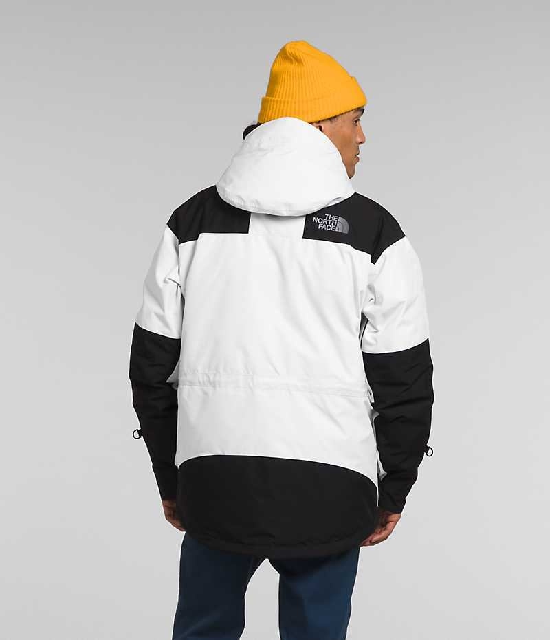 Vestes Isolées The North Face GTX Mountain Guide Homme Blanche Noir | FRANCE CUTWL