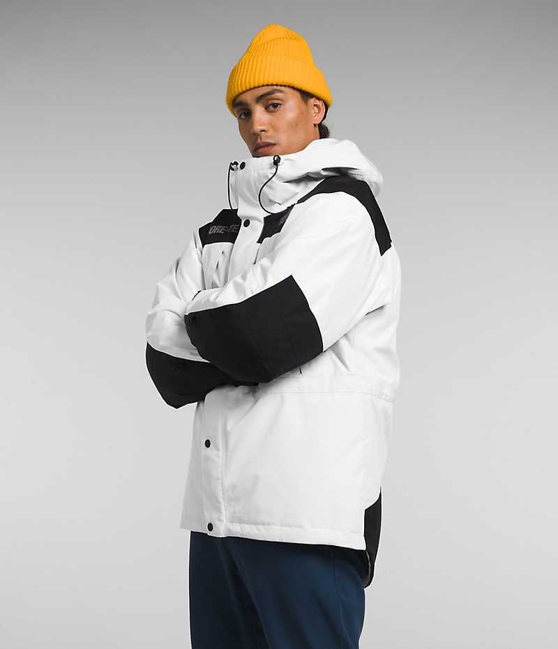 Vestes Isolées The North Face GTX Mountain Guide Homme Blanche Noir | FRANCE CUTWL