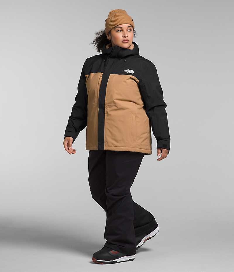 Vestes Isolées The North Face Plus Freedom Femme Kaki Noir | FR RGKJZ